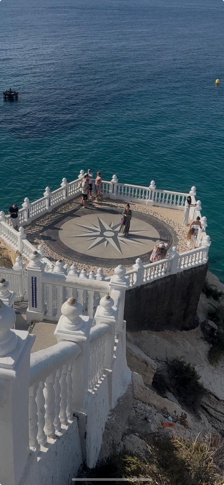 View from Mirador del Castell over Benidorm bay