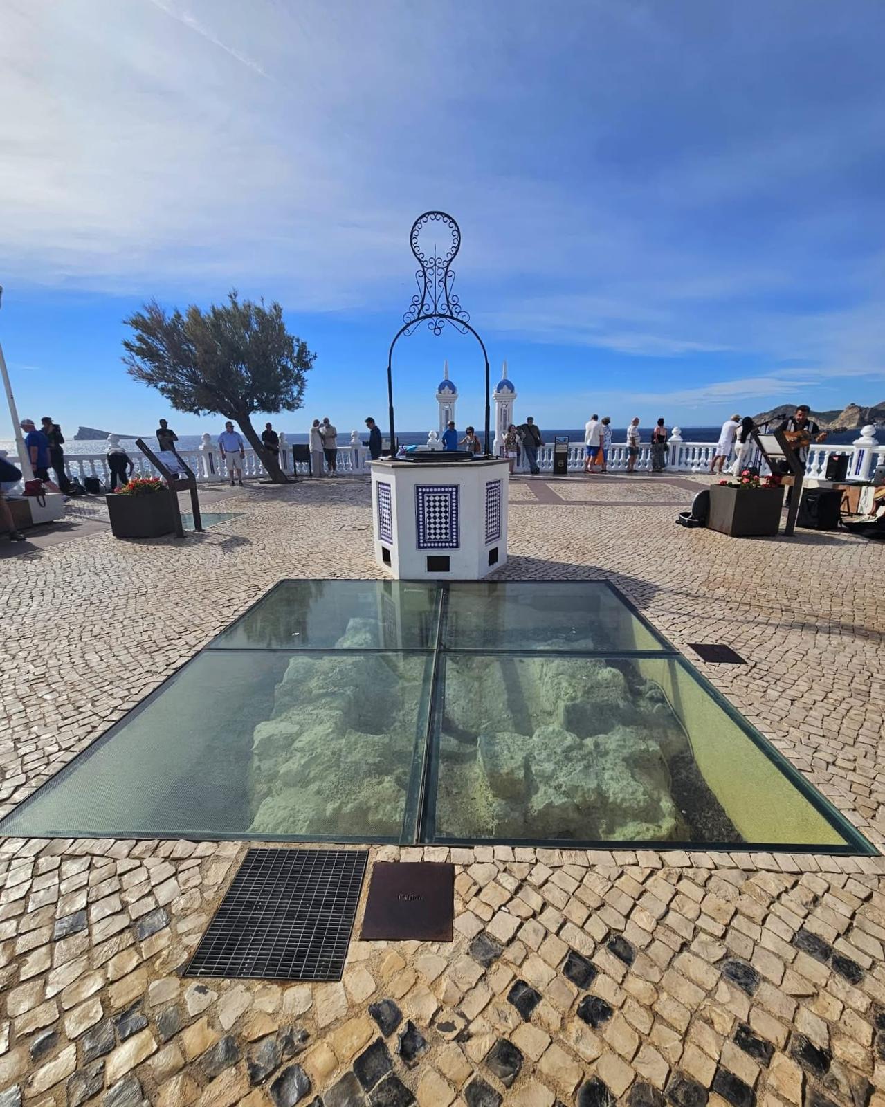 White terrace of the Balcó de la Mediterrània
