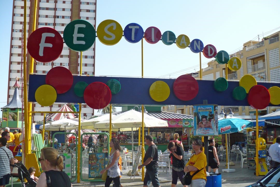 Benidorm old town street suitable for family walks